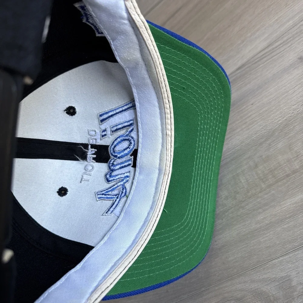 Vintage Sports Specialties Detroit Lions Script Hat Snapback NFL Black Wool‎ Cap